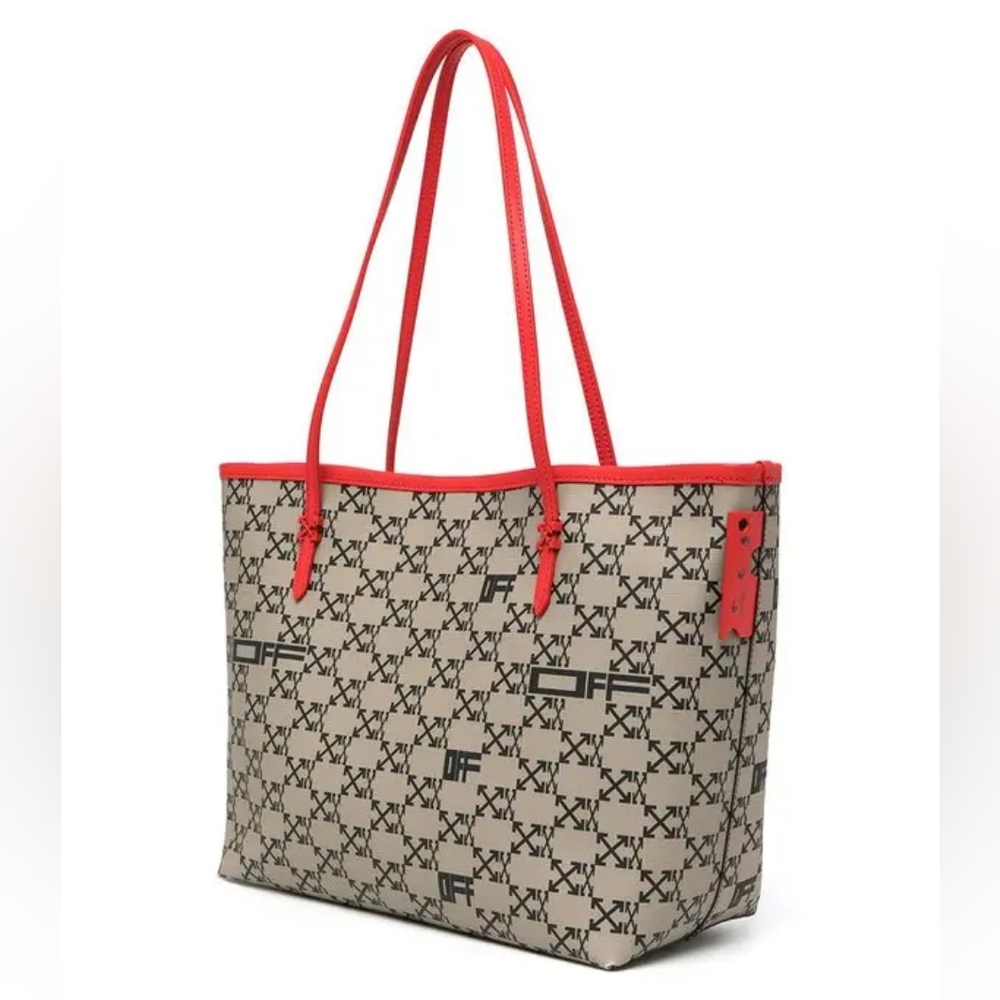 NEW! Off-White Day-Off 33 Monogram Arrows Logo Print Tote - Picture 4 of 17